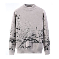 Dicker Herren-Strickpullover Urban-Effekt - Naël