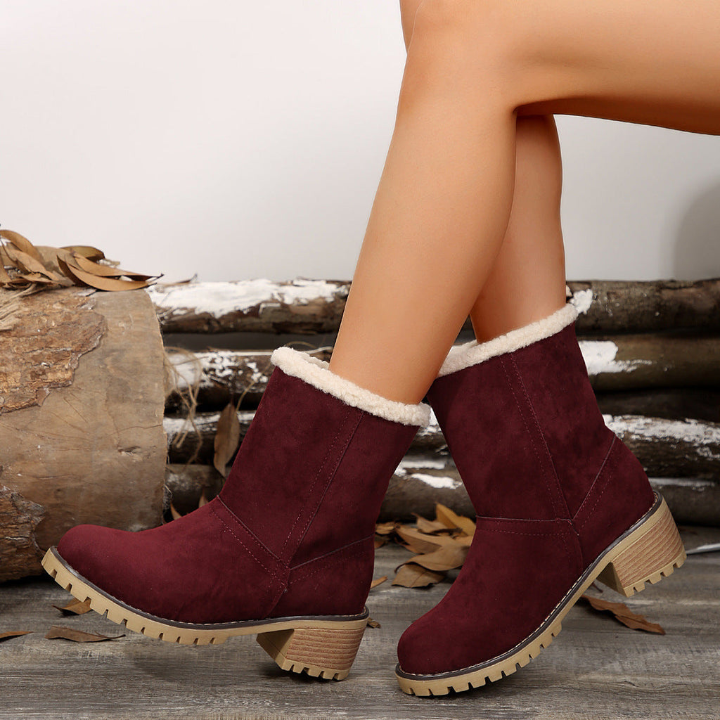 Damenstiefelette mit flauschigem Futter - Lurean