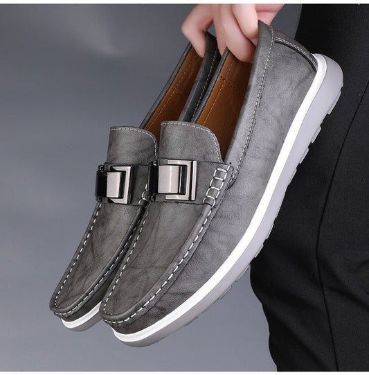 Mocassins élégants en cuir marron pour hommes Style britannique - Weston