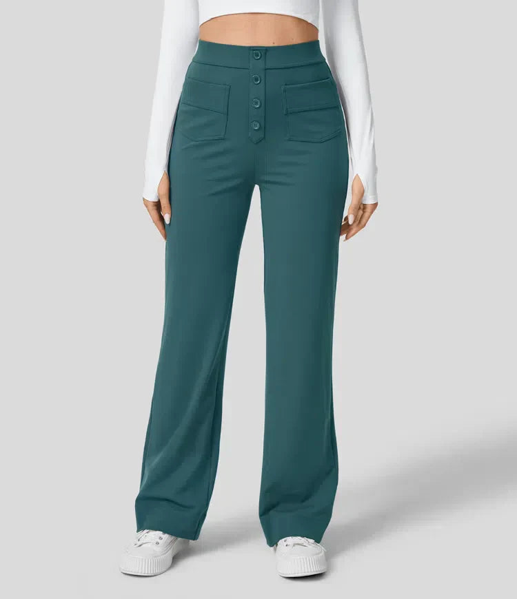 Damenhose mit Knöpfen vorne - Elvren