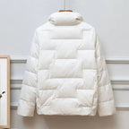 Kurze Damen-Steppjacke mit hohem Kragen - Valery