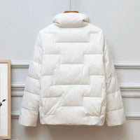 Veste courte matelassée à col montant pour femme - Valery