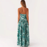Robe longue imprimée pour femmes - Selene