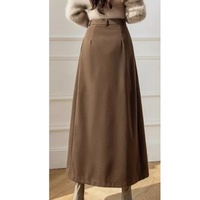 Jupe plissée taille haute pour femme - Lässig