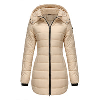 Veste longue à capuche pour femme - Naelle