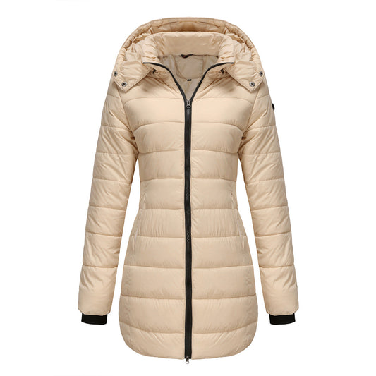 Veste longue à capuche pour femme - Naelle