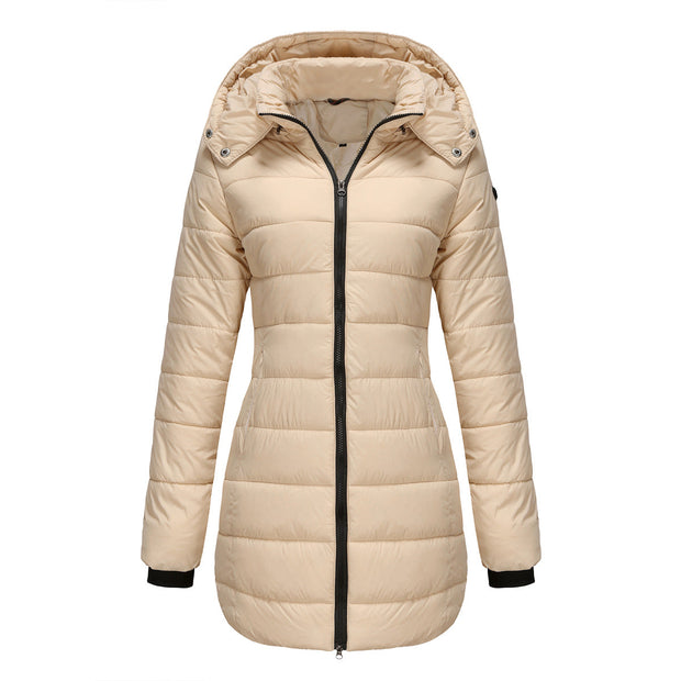 Veste longue à capuche pour femme - Naelle