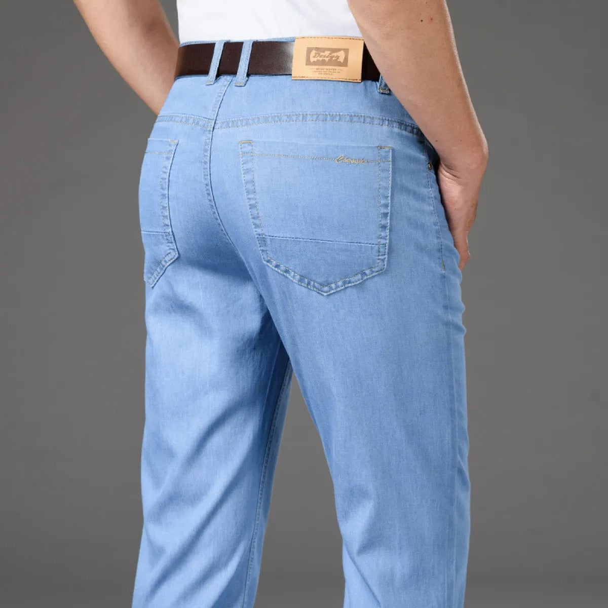 Gerade geschnittene Herrenjeans aus Baumwollstretch - Mateo