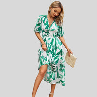 Fiona - Midi dress with uneven hemline