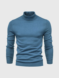 Pull à col roulé pour hommes, lavable
