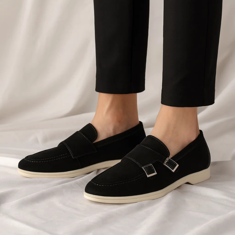 Modische Herren Slipper mit doppelter Schnalle - Gael