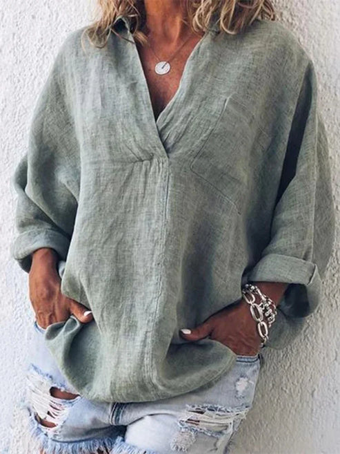 Julia - T-shirt à manches longues au style affirmé