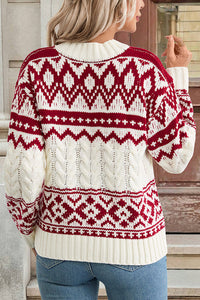 Manteau de Noël en tricot pour femmes - Maelinne