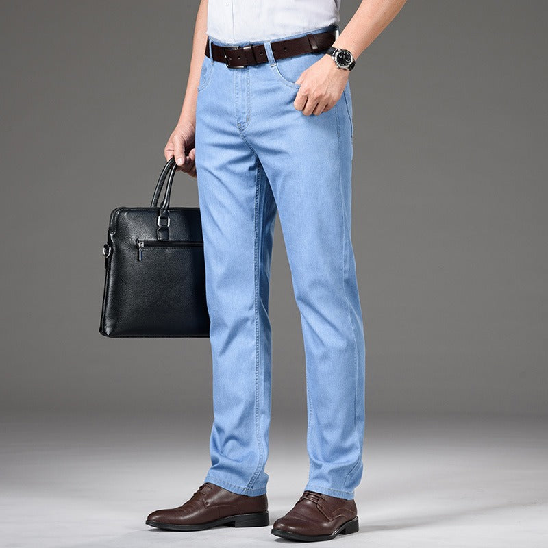 Gerade geschnittene Herrenjeans aus Baumwollstretch - Mateo