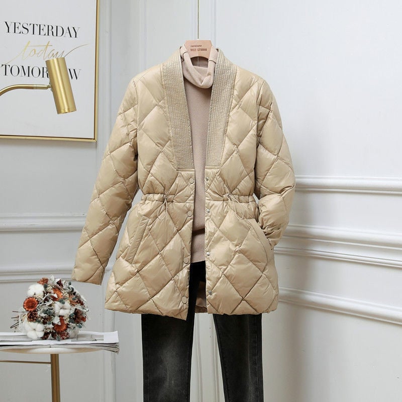 Steppjacke für Damen mit Taillenverstellung - Elvira