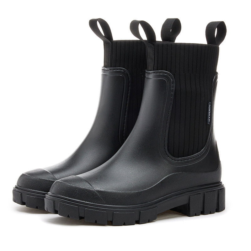 Wasserdichte Damen-Regenstiefel mit funktioneller Sohlenerhöhung - Elske