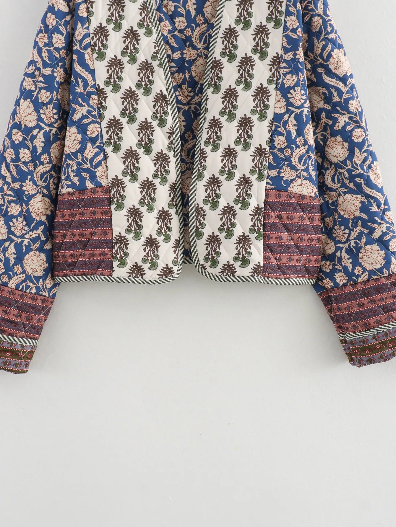 Sylvie - Bedruckte Reversible Steppjacke für Frauen