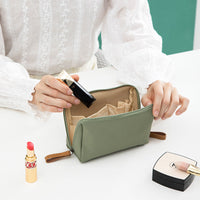 GraceGlam - Trousse de toilette à double fermeture éclair