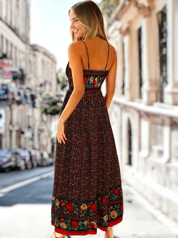 Nyra - Robe d'été bohème avec décolleté en V