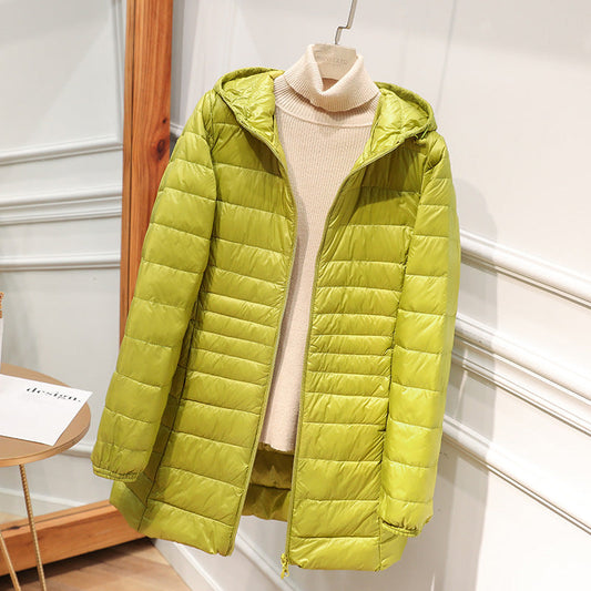 Veste à capuche longue et légère pour femmes - Alva