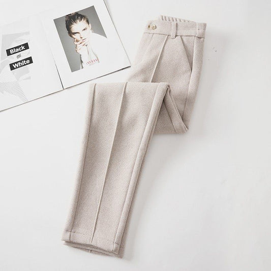 Pantalon effet laine chaude pour femme - Annelise