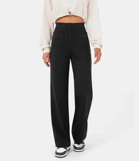 Damenhose mit Knöpfen vorne - Elvren