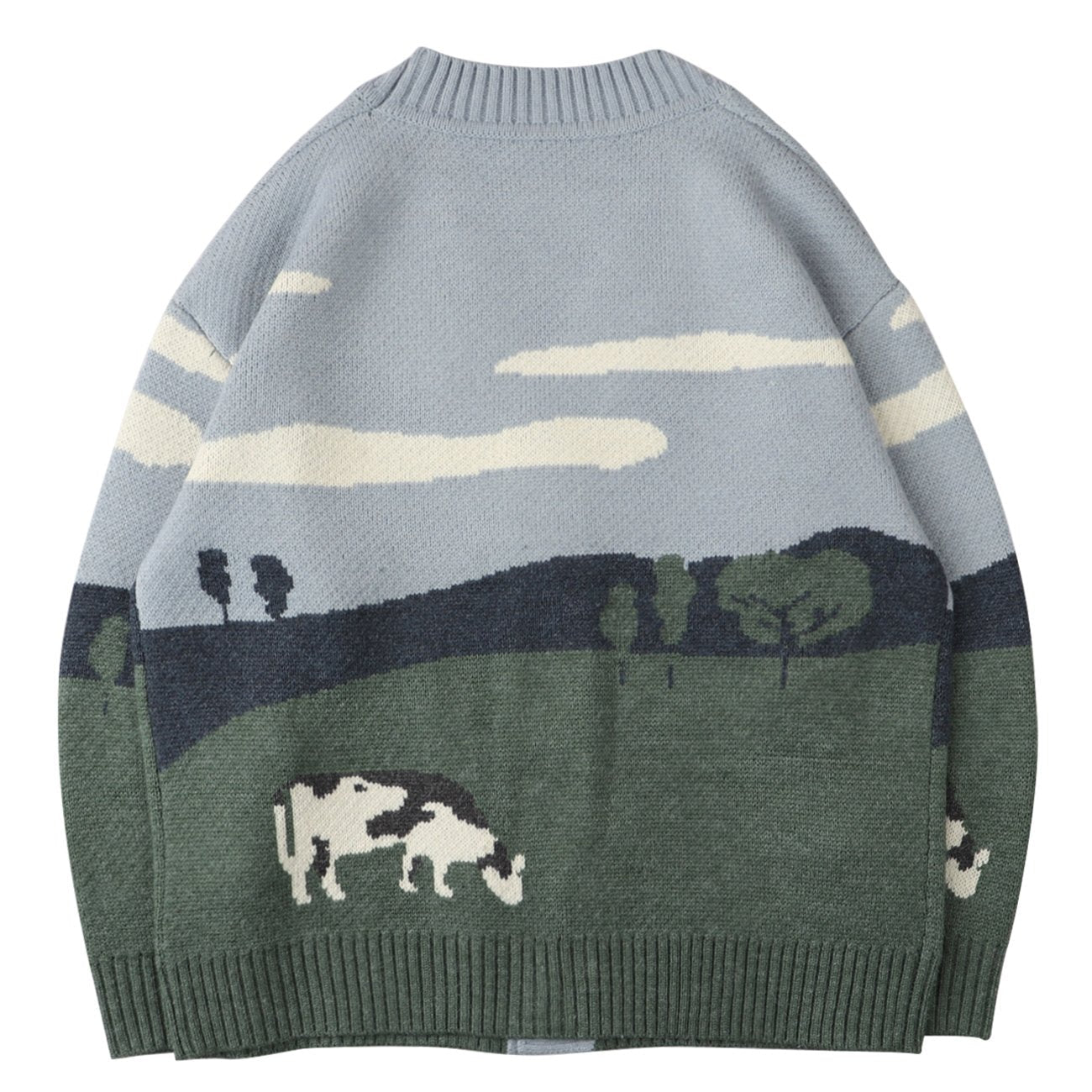 Herrenstrickjacke mit Knopfverschluss und grafischem Muster - Thomas