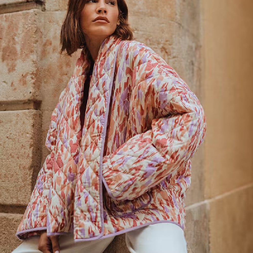 Bedruckte Steppjacke für Frauen - Erika