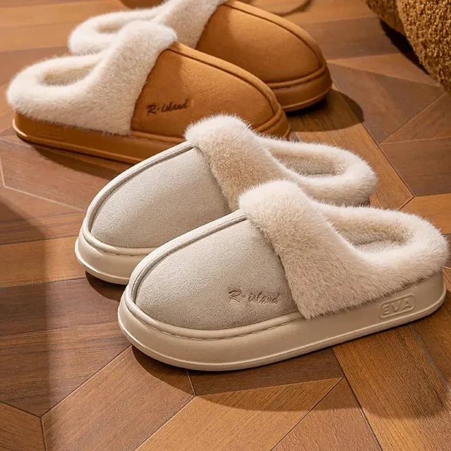 Unisex Hausschuhe mit Samteffekt - Eralun