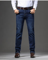 Gerade Herrenjeans aus Stretch-Denim - Bruno
