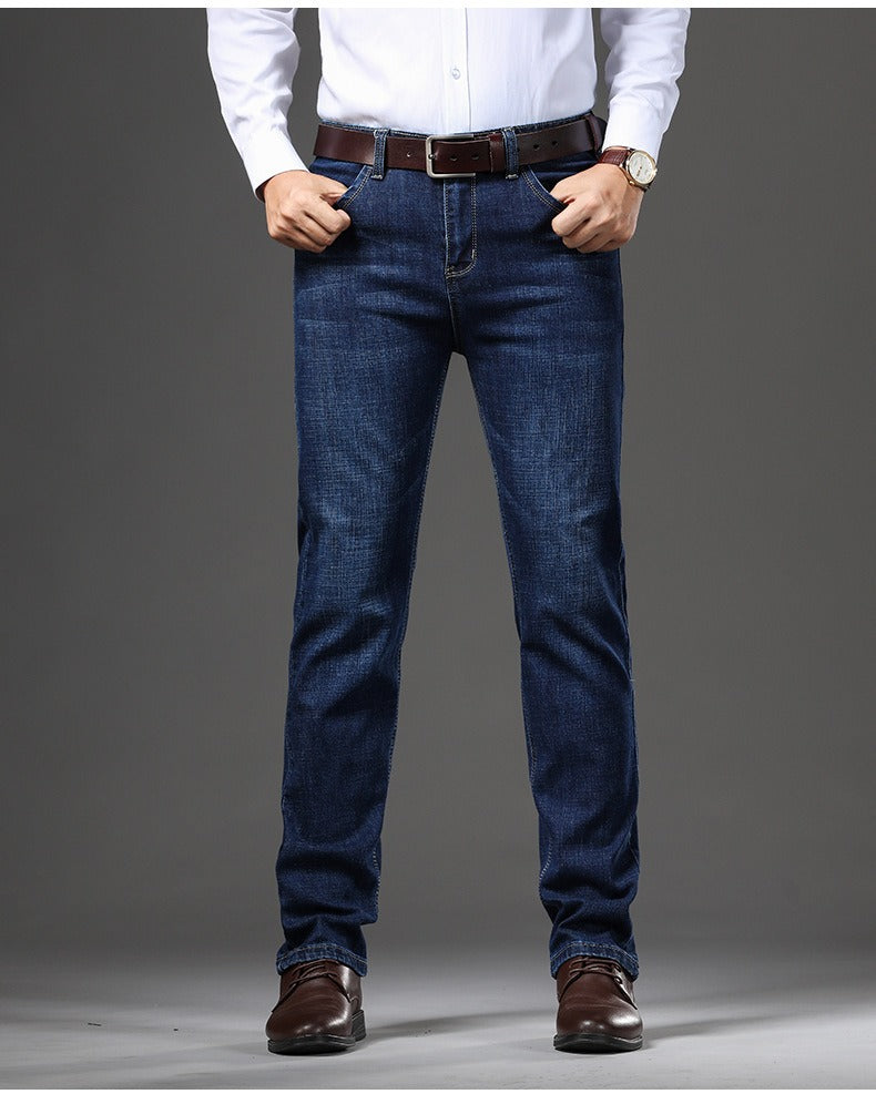 Gerade Herrenjeans aus Stretch-Denim - Bruno