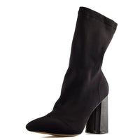 Soauzha - Bottes à Talons Épais en Laine