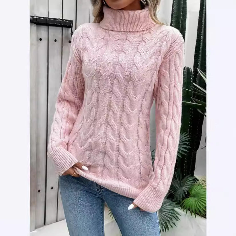 Damen-Rollkragenpullover aus Strick - Freja