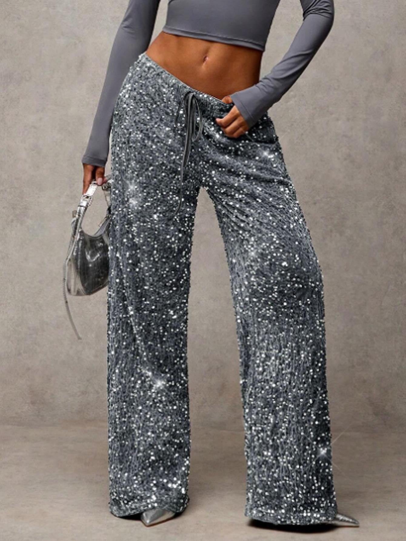 Hose mit Pailletteneffekt für Frauen - Lyrane