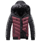 Herren Steppjacke mit Kunstfellkapuze - Elian