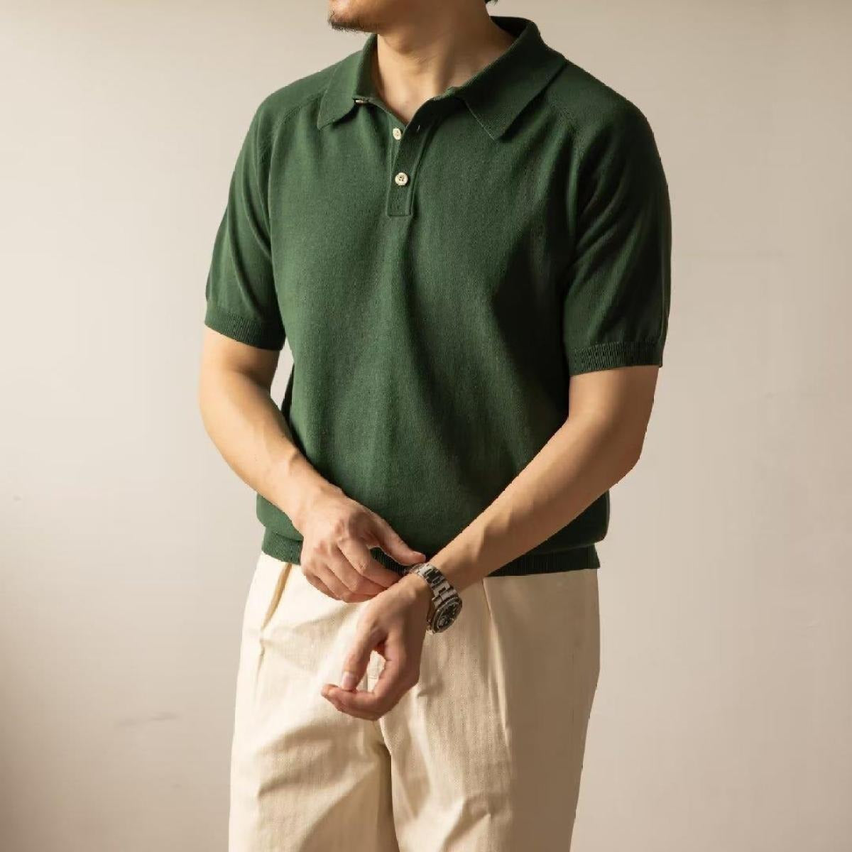 Herren-Poloshirt aus strukturierter Baumwolle im klassischen Stil - Hugo