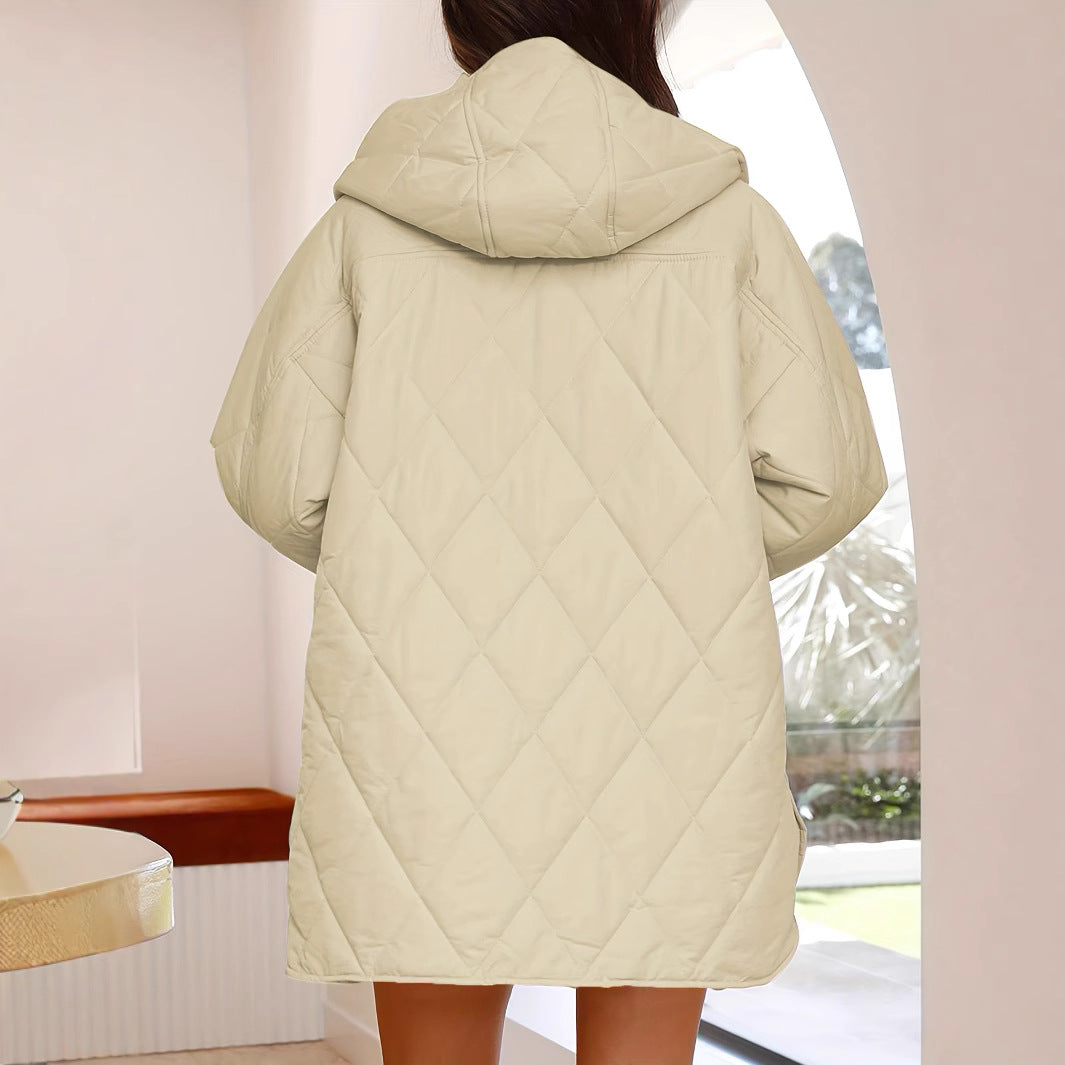 Kapuzenjacke mit Steppeffekt für Frauen - Yvianne