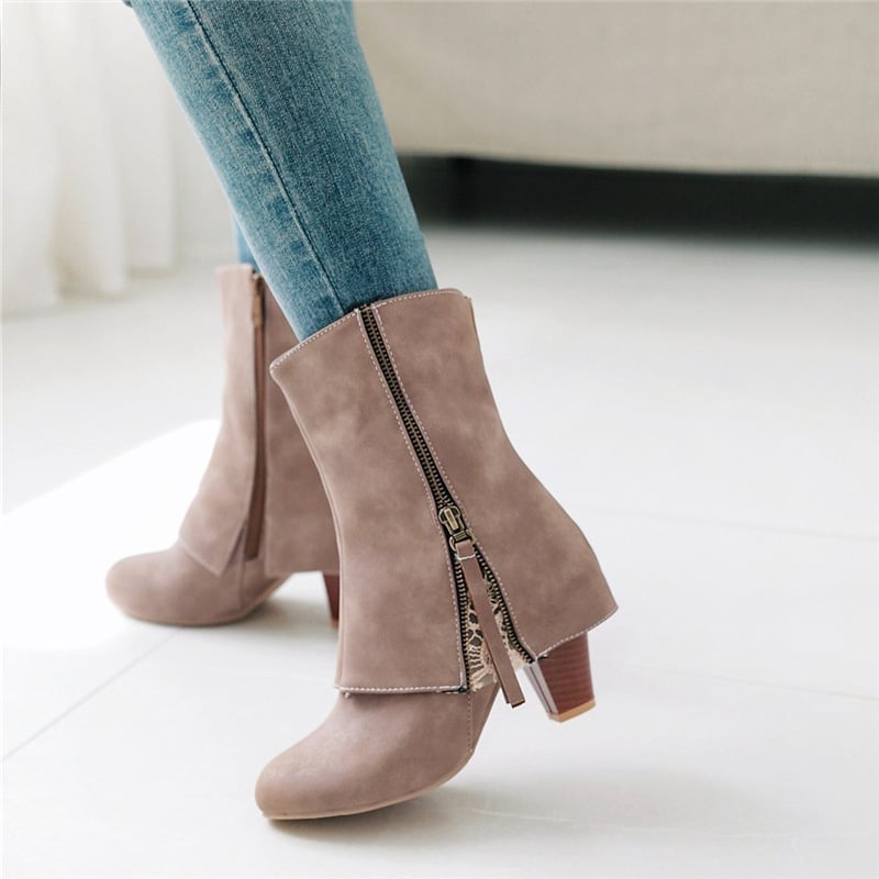 Damen-Stiefeletten im Retro-Stil - Livanne