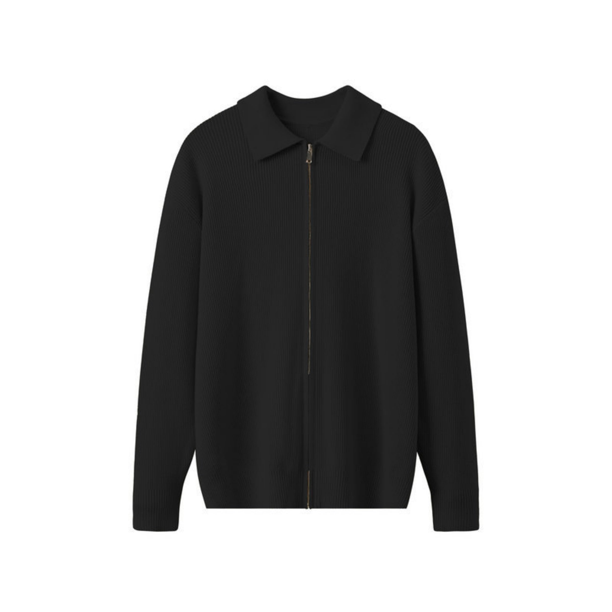 Herrenstrickjacke mit Kragen - Franco