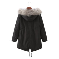 Caly - Manteau d'Hiver Épaissi Doublé en Fleece