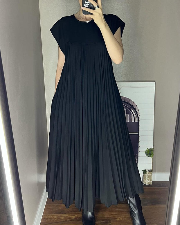 Rachel - Robe basique à manches courtes