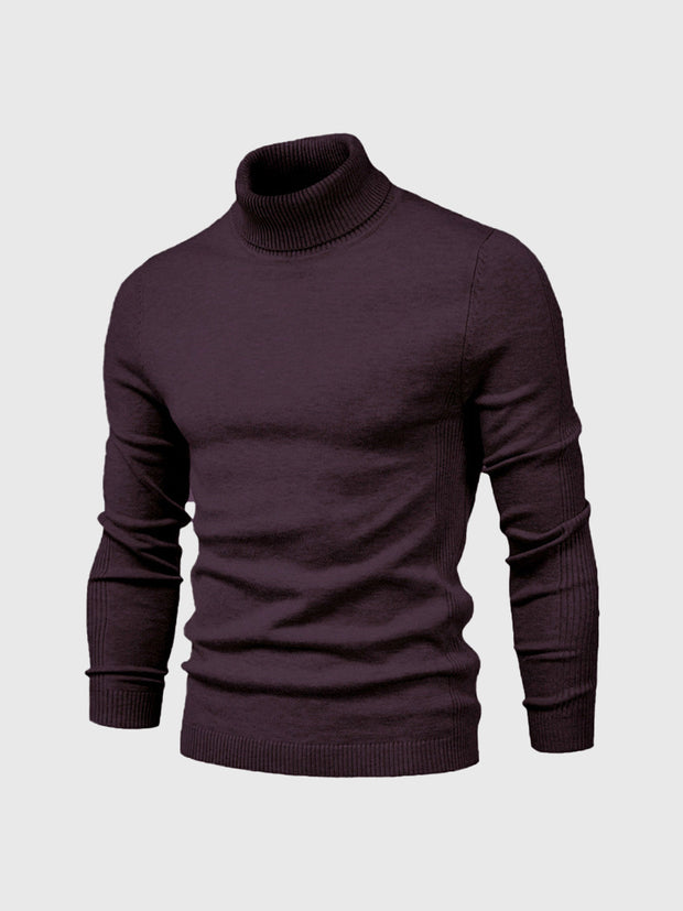 Pull à col roulé pour hommes, lavable
