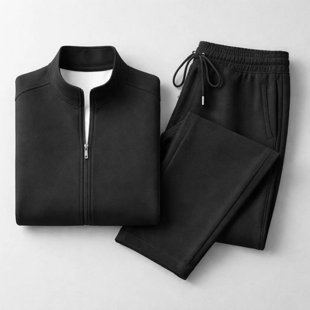 Ensemble de sport pour hommes avec fermeture éclair sur le devant et pantalon droit - Adrián