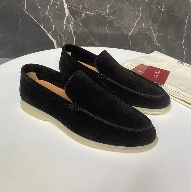 Bandit - Mocassins décontractés en daim pour hommes