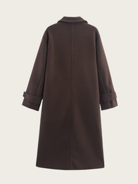 Manteau long à revers classiques pour femme - Aleida