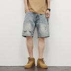Denim-Shorts für Männer im geraden Stil - Tomás