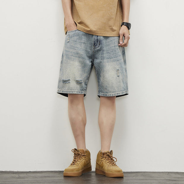 Short en denim pour hommes, style droit - Tomás