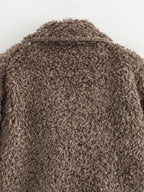 Plüschjacke für Damen mit klassischem Revers - Rosaura