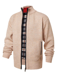 Strickjacke mit Reißverschluss und Stehkragen – Joshua
