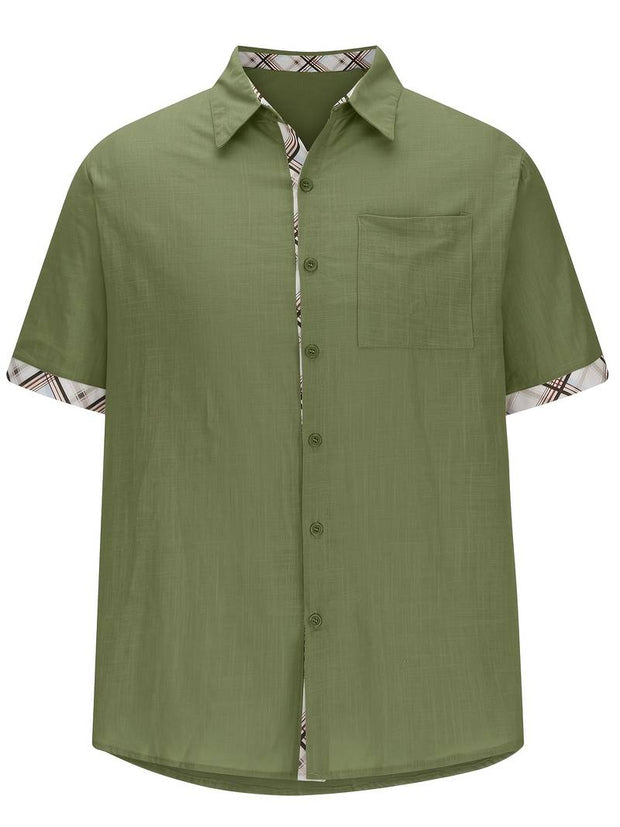 Michael - Chemise traditionnelle élégante avec impression graphique à carreaux